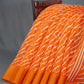 Shades of Orange with Lehariya Design Semi Chanderi Saree By Gayathri Reddy Designer Studio | Swadesiicart