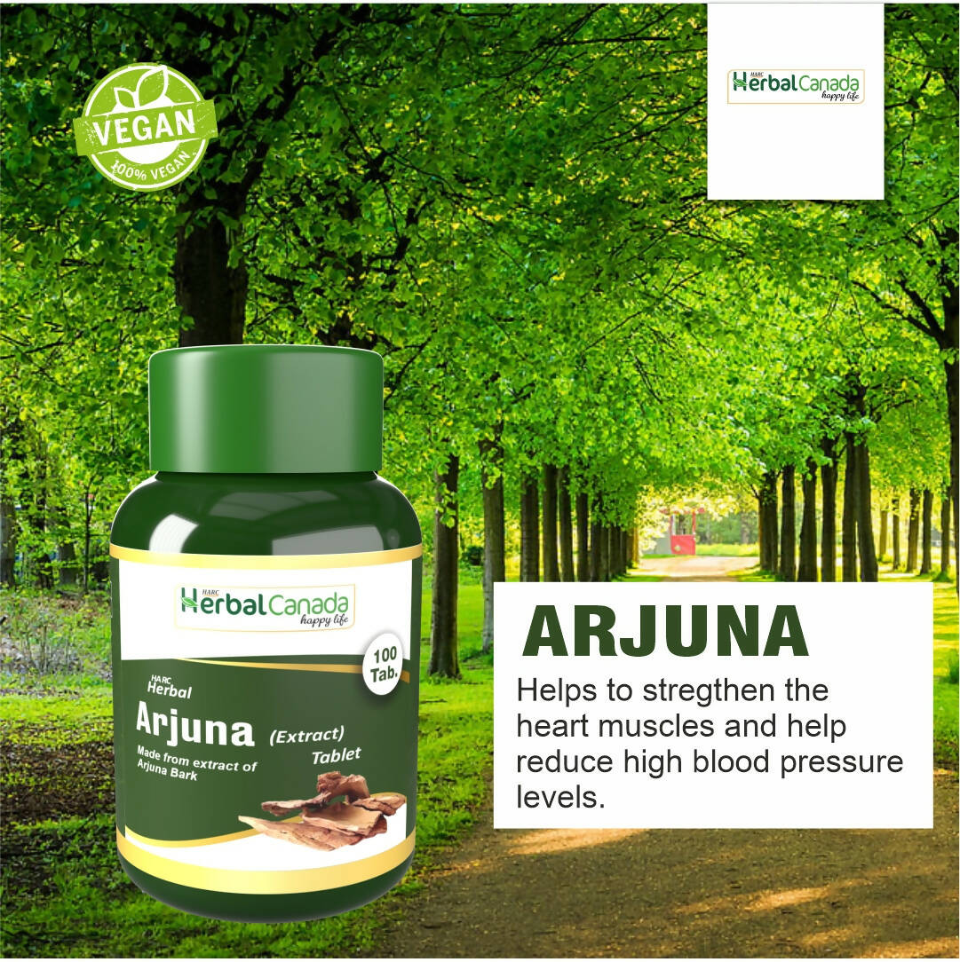 Herbal Canada Arjuna Extract Tablets - Swadesiicart