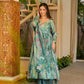 Aayaa Designer Cotton Silk Suit - Sky Blue