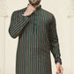 Anaita Green Jacquard Linen Cotton Straight Kurta