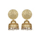 Joban Fashion Women Matte Gold Brass Jhumka | Swadesiicart