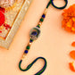 trueBrowns X Voylla Peacock Feather Beaded Single Rakhi | Swadesiicart