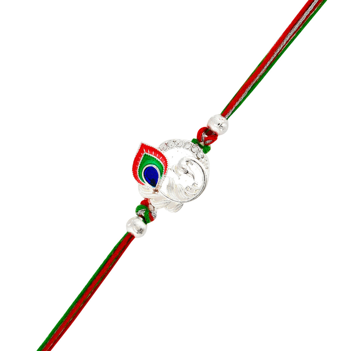trueBrowns X Voylla Colorful Mor Pankh Thread Rakhi | Swadesiicart
