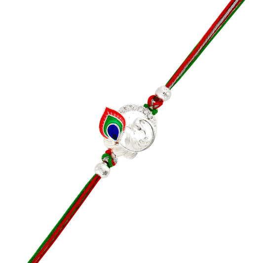 trueBrowns X Voylla Colorful Mor Pankh Thread Rakhi | Swadesiicart