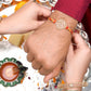 trueBrowns X Voylla High Polish Abstract Floral Motif Rakhi | Swadesiicart