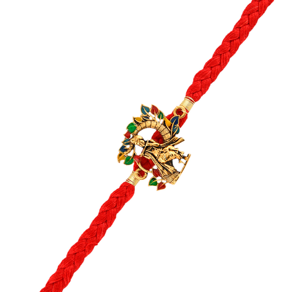 trueBrowns X Voylla Colorful Radha Krishna Thread Rakhi | Swadesiicart