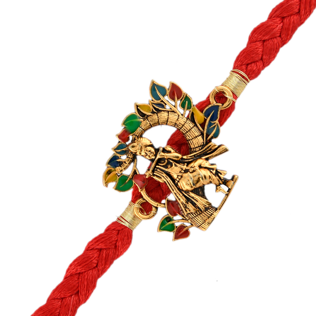 trueBrowns X Voylla Colorful Radha Krishna Thread Rakhi | Swadesiicart