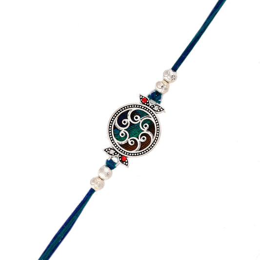 trueBrowns X Voylla Beaded Mandala Inspired Thread Rakhi | Swadesiicart
