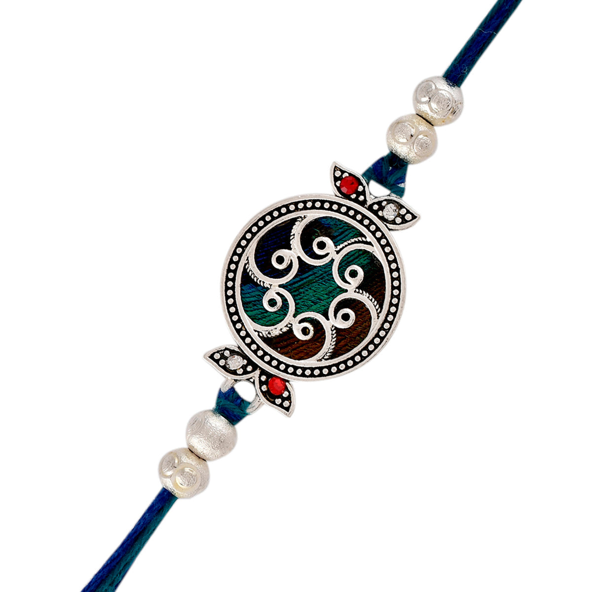 trueBrowns X Voylla Beaded Mandala Inspired Thread Rakhi | Swadesiicart