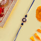 trueBrowns X Voylla Ethnic Studded Blue Thread Rakhi | Swadesiicart