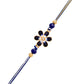 trueBrowns X Voylla Ethnic Floral Motif Blue Thread Rakhi | Swadesiicart