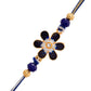 trueBrowns X Voylla Ethnic Floral Motif Blue Thread Rakhi | Swadesiicart