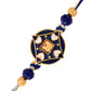 trueBrowns X Voylla Ethnic Mandala Inspired Blue Thread Rakhi | Swadesiicart