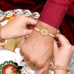 trueBrowns X Voylla Traditional Shree Inscription Zirconia Studded Rakhi | Swadesiicart