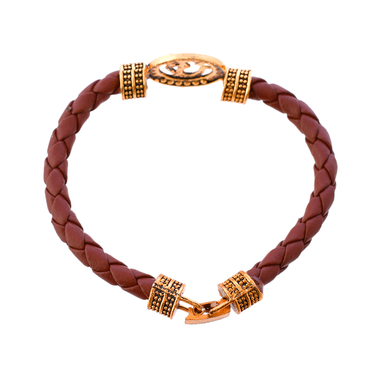 trueBrowns X Voylla Om Leather Bracelet Style Rakhi | Swadesiicart