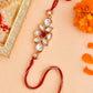 trueBrowns X Voylla Ethnic Kundan Polki Thread Rakhi | Swadesiicart