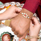 trueBrowns X Voylla Ethnic Kundan Polki Thread Rakhi | Swadesiicart