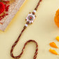 trueBrowns X Voylla Classic Gems Studded Ethnic Thread Rakhi | Swadesiicart