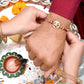 trueBrowns X Voylla Enameled Peacock Motif Thread Rakhi | Swadesiicart