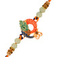 trueBrowns X Voylla Colorful Enameled Peacock Motif Beaded Thread Rakhi | Swadesiicart