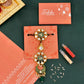 trueBrowns X Voylla Kundan Polki Enameled Bhaiya-Bhabhi Rakhi | Swadesiicart