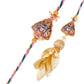 trueBrowns X Voylla Ethnic High Polish Pearl Beads Bhaiya-Bhabhi Rakhi | Swadesiicart