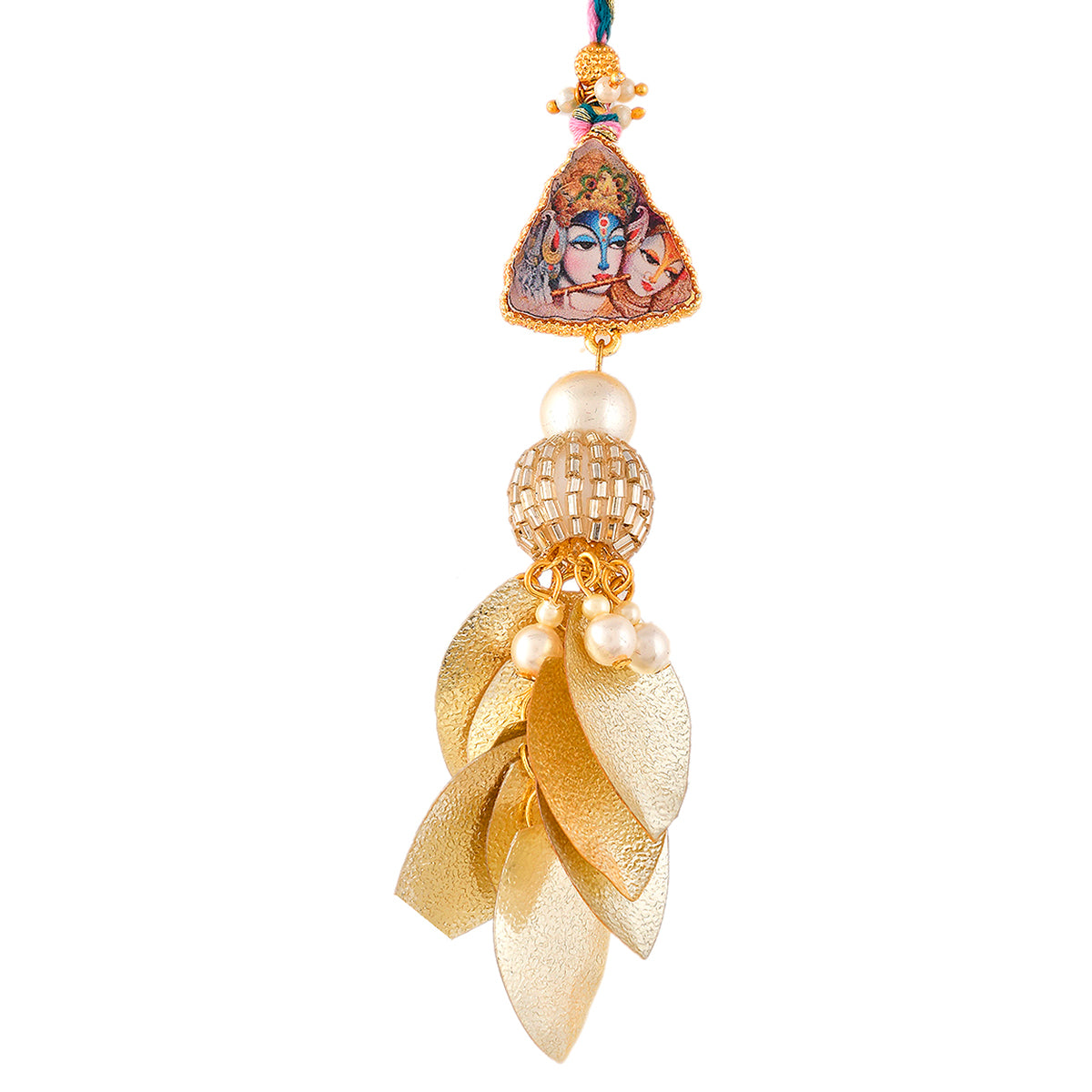 trueBrowns X Voylla Ethnic High Polish Pearl Beads Bhaiya-Bhabhi Rakhi | Swadesiicart