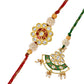 trueBrowns X Voylla Kundan Polki Traditional Bhaiya-Bhabhi Rakhi | Swadesiicart