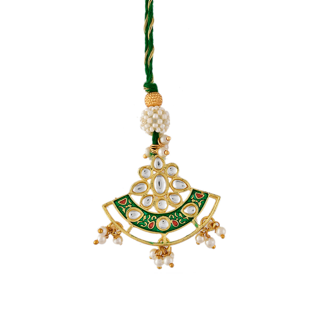 trueBrowns X Voylla Kundan Polki Traditional Bhaiya-Bhabhi Rakhi | Swadesiicart