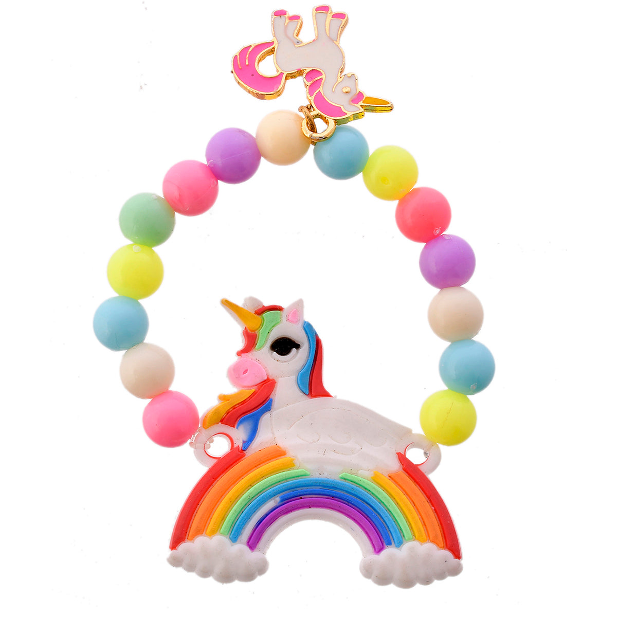 trueBrowns X Voylla Colorful Rainbow And Unicorn Beaded Kids Rakhi | Swadesiicart
