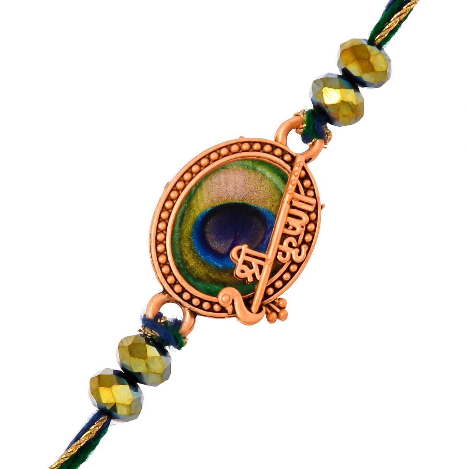 trueBrowns X Voylla Divine Krishna Thread Mens Rakhi For Brother | Swadesiicart