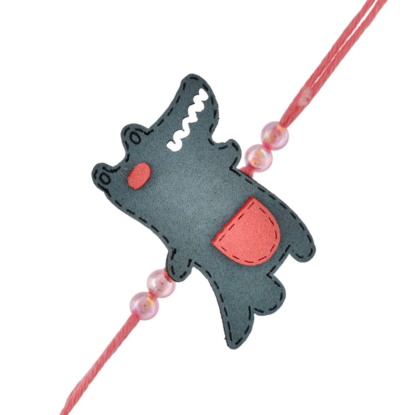 trueBrowns X Voylla Playful Crocodile Colourful Kids Thread Rakhi For Kids | Swadesiicart