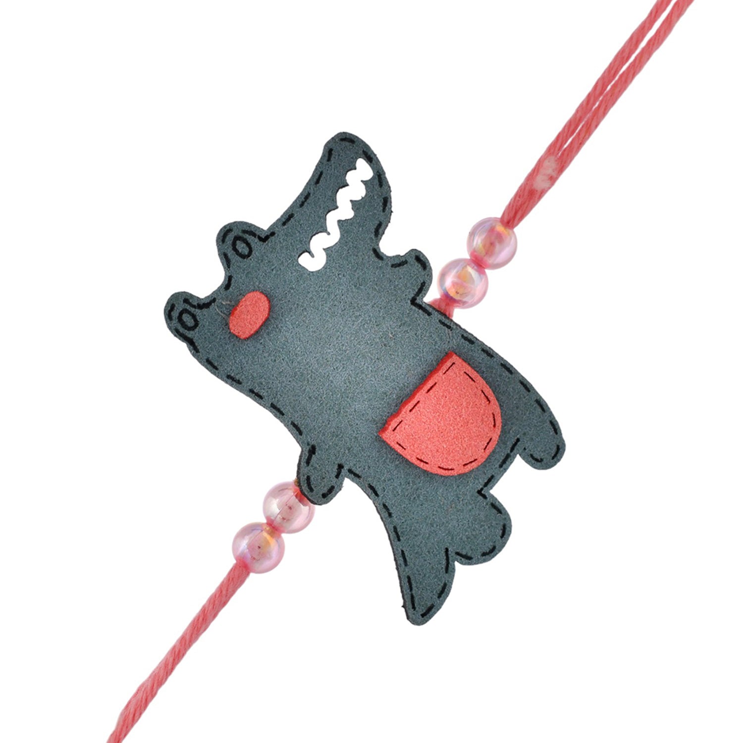 trueBrowns X Voylla Playful Crocodile Colourful Kids Thread Rakhi For Kids | Swadesiicart