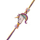 trueBrowns X Voylla Rainbow Unicorn Beaded Slip-On Rakhi For Kids | Swadesiicart