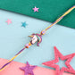 trueBrowns X Voylla Rainbow Unicorn Beaded Slip-On Rakhi For Kids | Swadesiicart