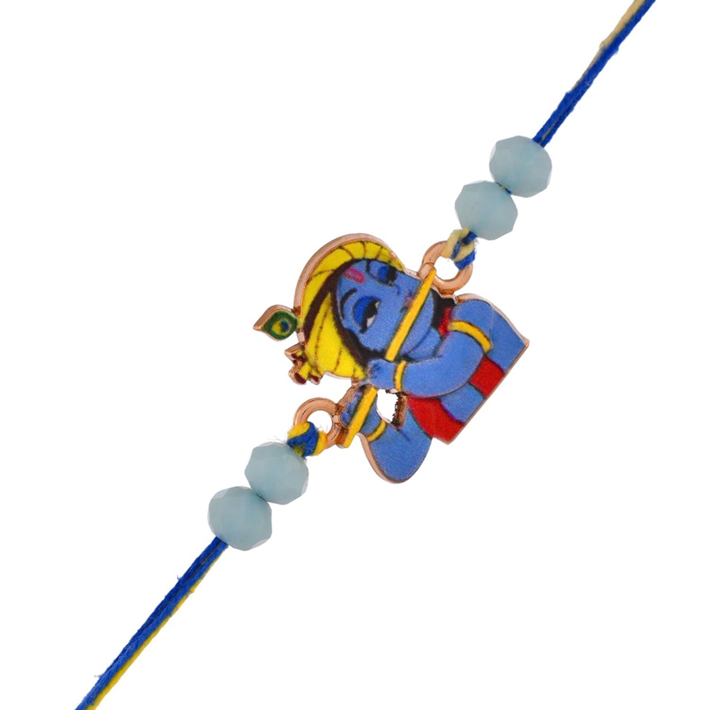 trueBrowns X Voylla Lord Krishna Kids Thread Rakhi For Kids | Swadesiicart