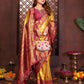 Aastha Fashion Gold Tissue Silk Weaving Saree