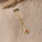 Women's Gold-Polished Pink Kundan Studded Brass Charm Bracelet - Ruby Raang - Swadesiicart
