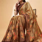 Beige Georgette Resham And Sequins Embroidery, Mukaish Studded Work Saree - Norita Hit Design - Swadesiicart