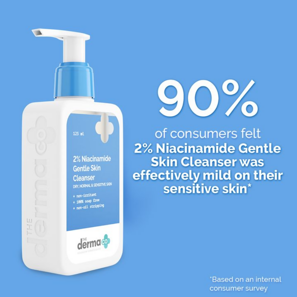 The Derma Co 2% Niacinamide Gentle Skin Cleanser for Sensitive, Dry & Normal Skin - Swadesiicart