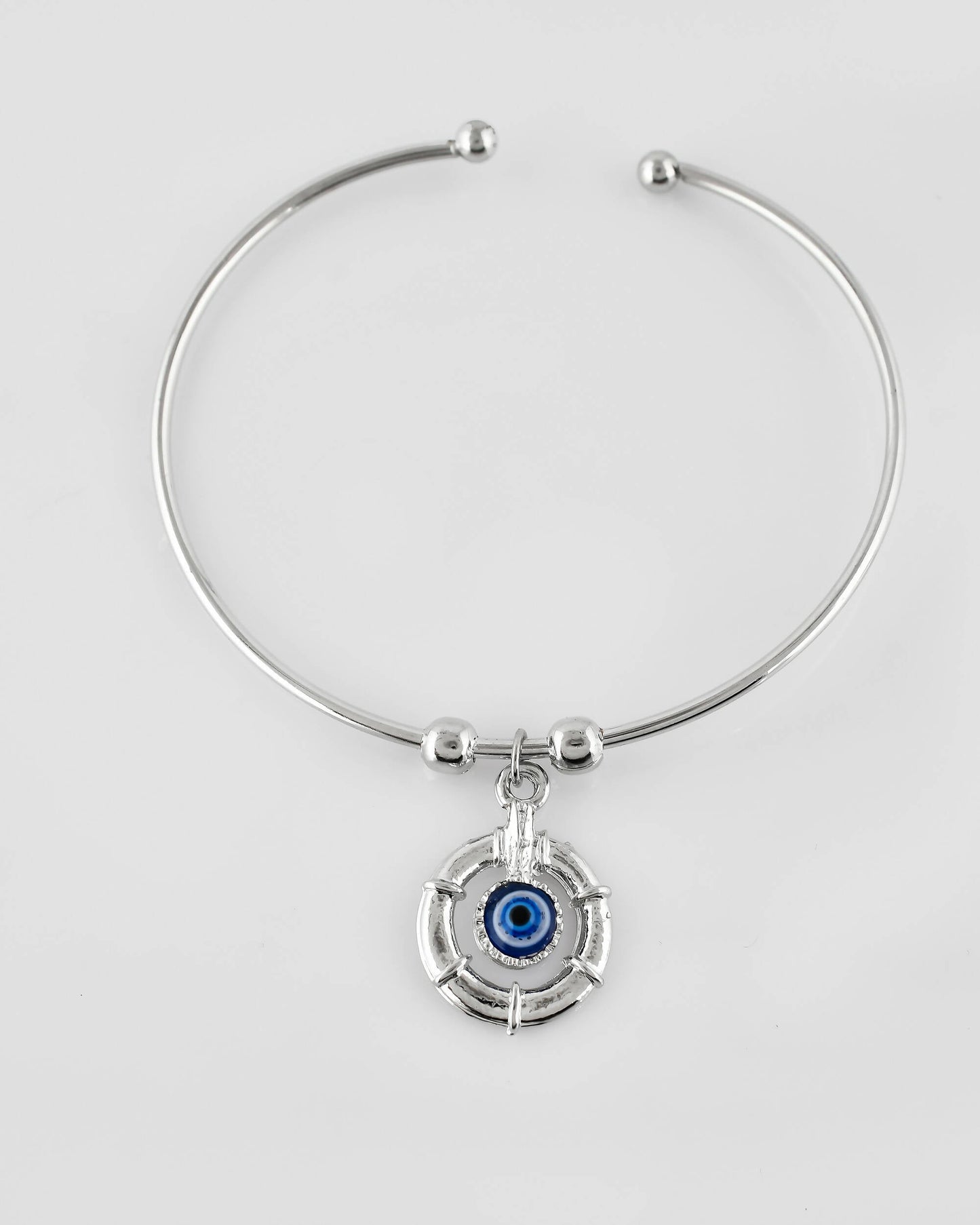 VOJ Stainless Steel Beads Silver Bracelet - Swadesiicart