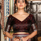 Shree Shyam Fashion Maroon Silk Saree
