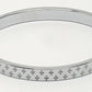 NVR Men's Set of 2 Rhodium-Plated Stainless Steel Kada Bracelet - Swadesiicart