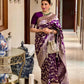 DEIANA'S Beautiful Designer Golden zari Soft Lichi Silk Saree - Wine - Swadesiicart