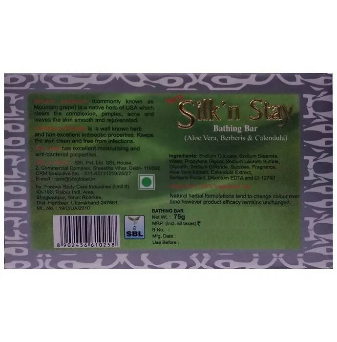 SBL Homeopathy New Silk N Stay Bathing Bar - Swadesiicart