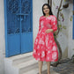 Aayaa Designer Printed One Piece Dress - Multi Color