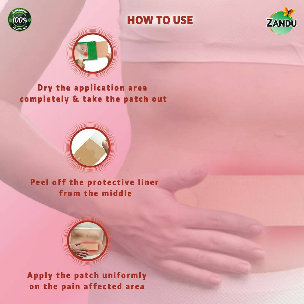 Zandu Feminine Pain Relief Patch - Swadesiicart