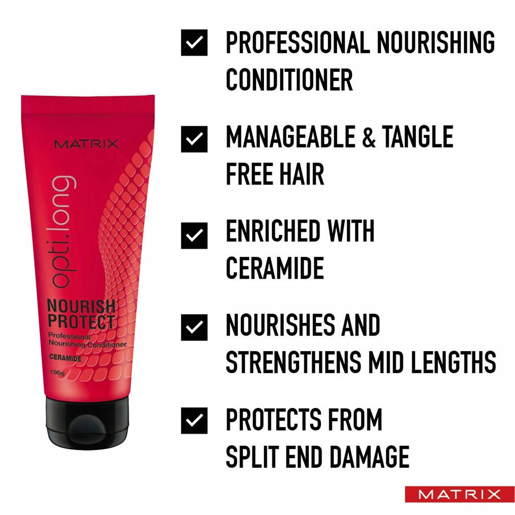 Matrix Opti Long Nourish Protect Nourishing Conditioner Ceramide - Swadesiicart