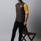 Even Apparels Men's Brown Nehru Jacket With Welt Pockets | Swadesiicart