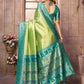 Aastha Fashion Pista Banarasi Tissue Silk Weaving Saree